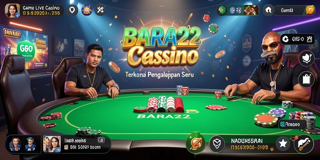 Tampilan layar permainan Live Casino yang menegangkan dan interaktif.