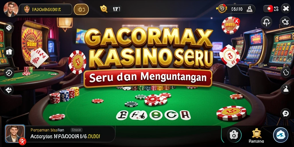 Tampilan gameplay seru di GACORMAX dengan berbagai permainan kasino.