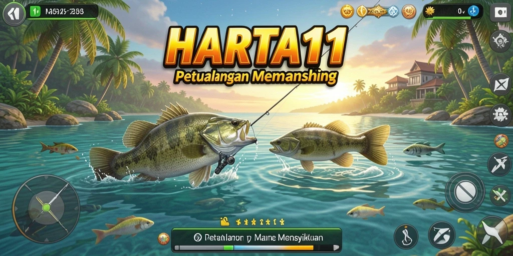 Tangkapan ikan menakjubkan dalam permainan HARTA11 yang menarik.
