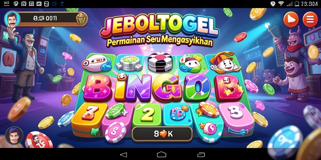 Tampilan gameplay seru JEBOLTOGEL dalam permainan Bingo.