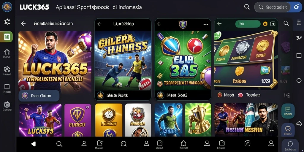 Tampilan gameplay LUCK365 dengan fitur taruhan olahraga.