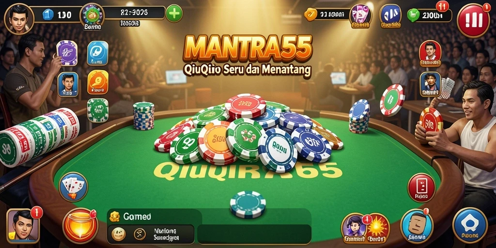 Tampilan gameplay seru dalam MANTRA55 QiuQiu.