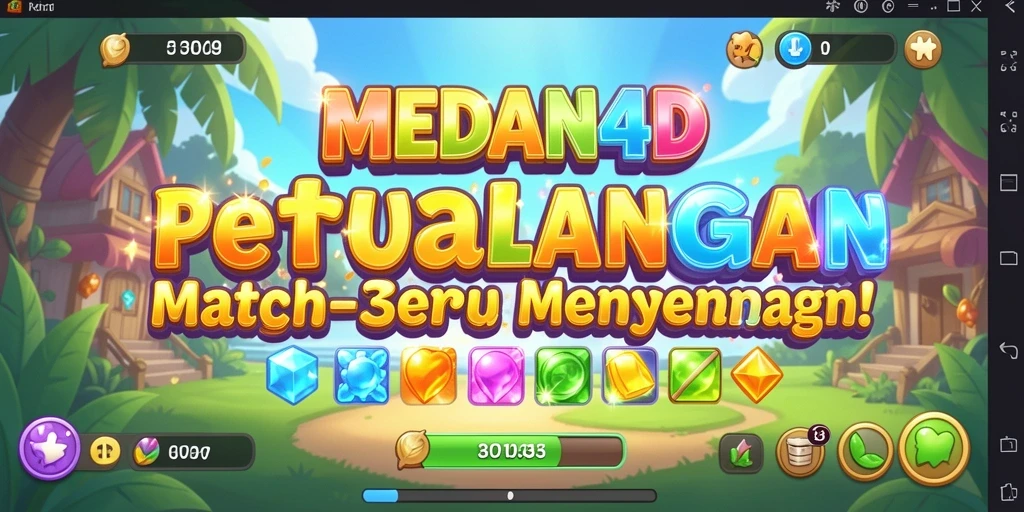 Tampilan gameplay yang menarik di MEDAN4D dengan kombinasi warna-warni.