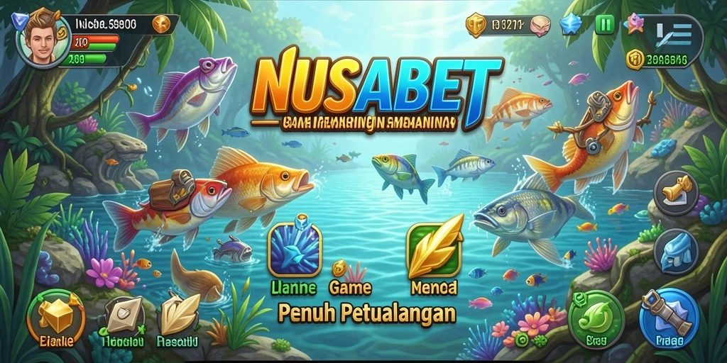 Tangkap ikan besar dalam gameplay NUSABET yang seru.