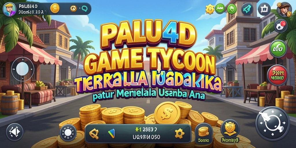 Screenshot utama PALU4D menampilkan gameplay seru dalam mengelola usaha.