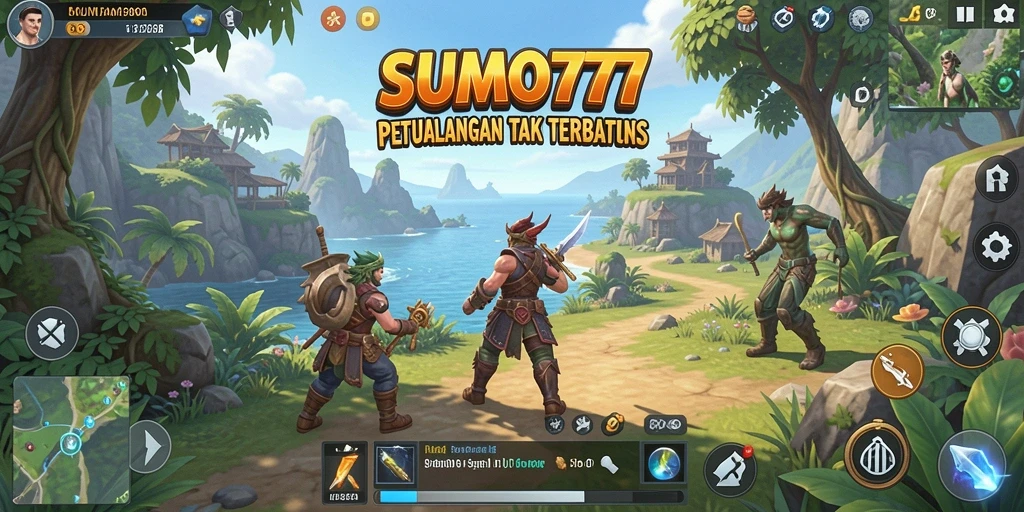 Tampilan gameplay SUMO777 yang menarik dan dinamis di dunia terbuka.