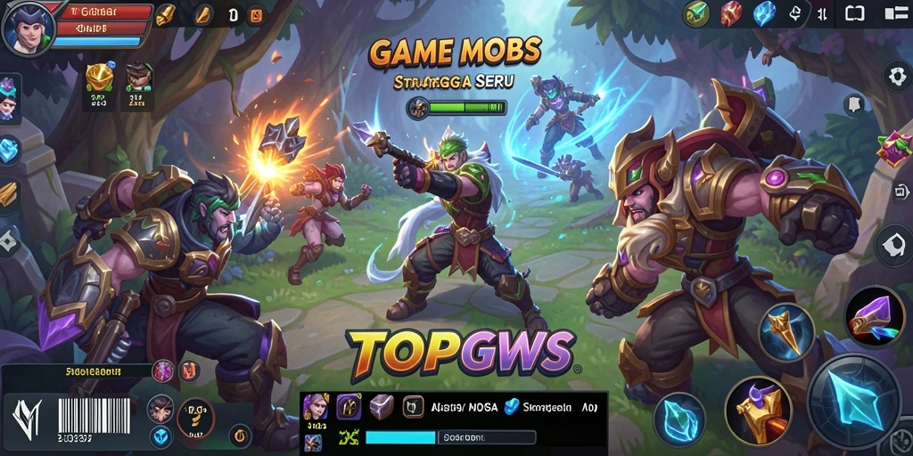 Screenshot gameplay TOOPGWS yang menampilkan pertempuran seru dan karakter kuat.