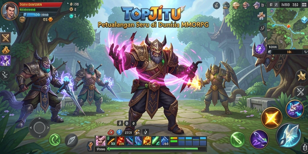 Tampilan menarik dari gameplay seru di dunia MMORPG.