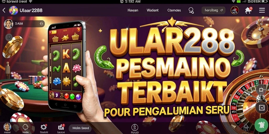 Screenshot ULAR288 menampilkan gameplay kasino yang menarik dan dinamis.