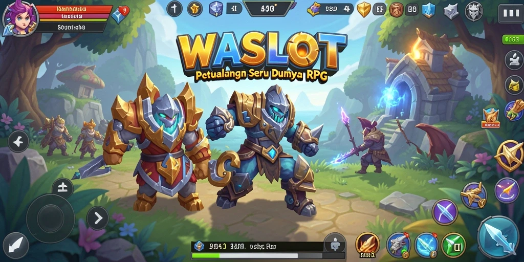 Gameplay seru WASLOT dengan karakter unik dan pertarungan mendebarkan.