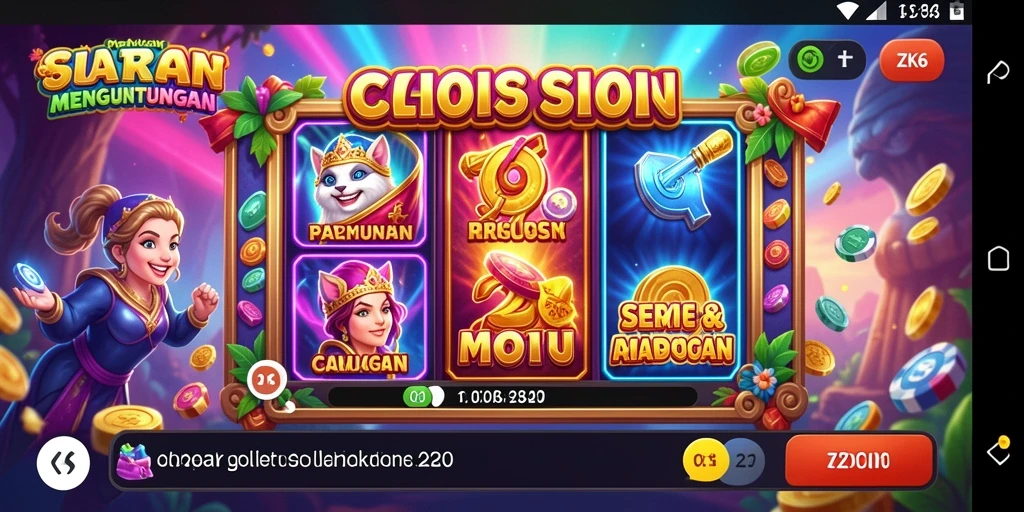 Tampilan gameplay menawan dari ZK6 yang mengasyikkan.